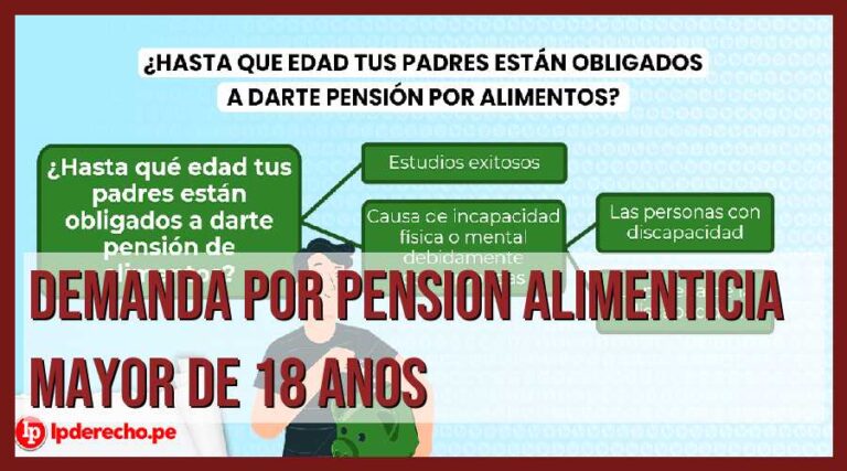 Demanda pensión alimenticia +18: Cómo reclamar legalmente